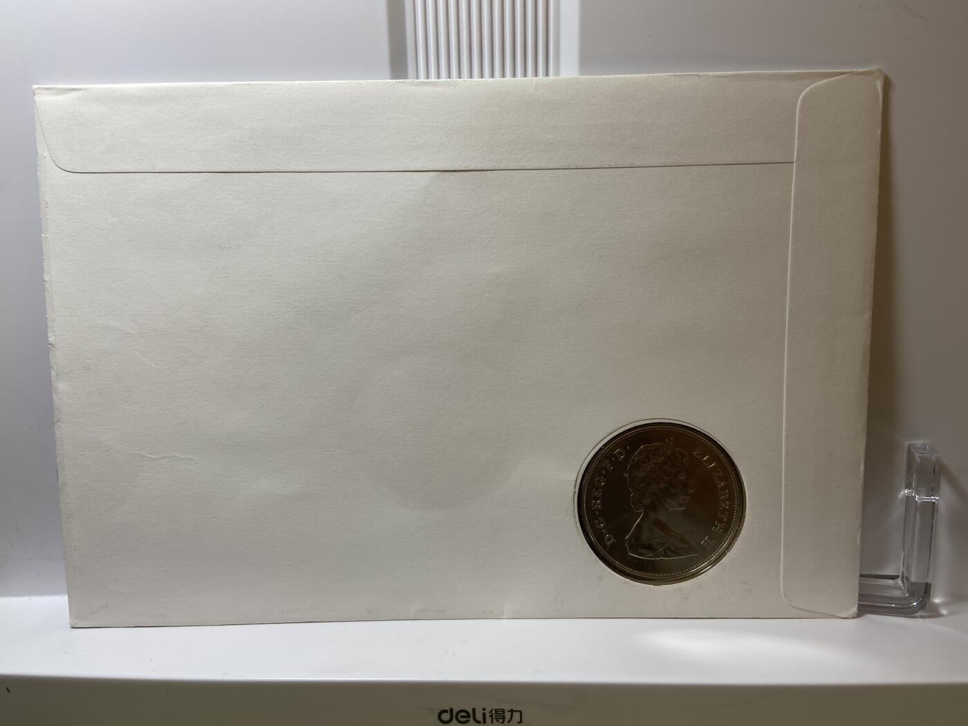 2025年第一百二十八场(总第一百五十四场）外国好品散币、邮币封和邮票场(免佣金) 邮币封–英国🇬🇧1980年25便士纪念币(伊丽莎白二世女王母亲95岁寿辰纪念封)