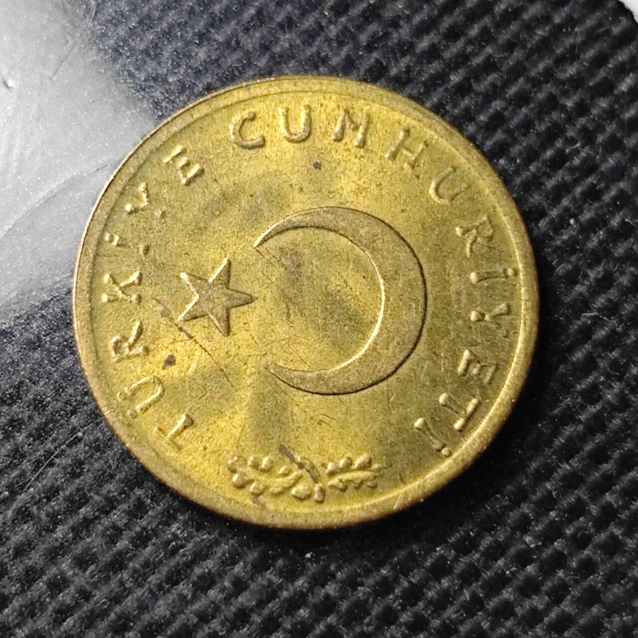 KK钱币收藏小铺  第368场  2月预留时间 周末发货  1962土耳其1库鲁铜币 好品