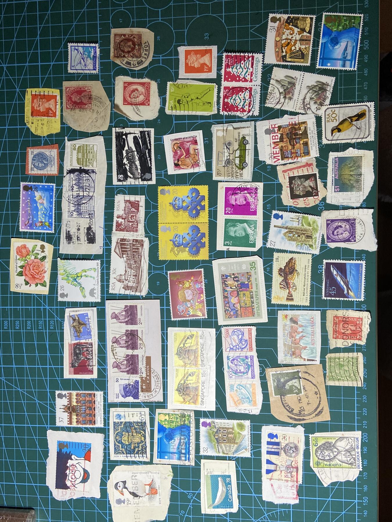 2025年第一百二十八场(总第一百五十四场）外国好品散币、邮币封和邮票场(免佣金) 邮票63枚