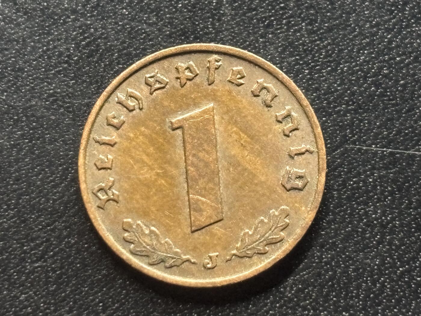 邮泉阁限时拍卖第三十五场补 德国硬币（第三帝国）专场（硬币在国外。请付邮费6元。） 德国第三帝国1937年1芬尼J版