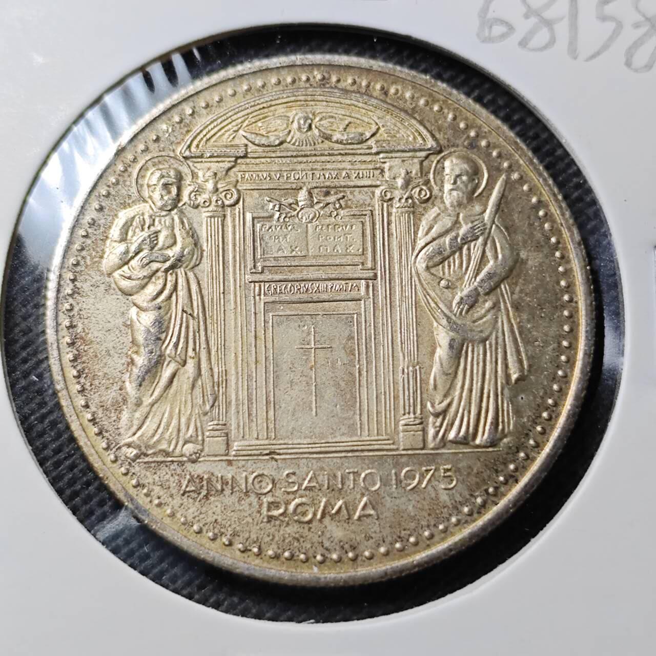 KK钱币收藏小铺  第368场  2月预留时间 周末发货  梵蒂冈镀银章