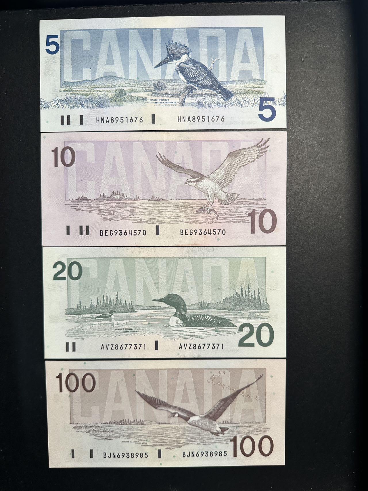 蒂克钱币-第47场 外国平价纸币拍卖 加拿大 1986-1991年 125加元纸币 AU- UNC