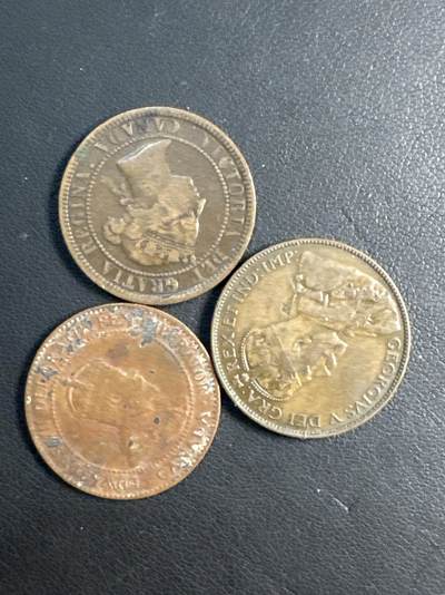 ❤️【币观天下】❤️ 第330期钱币拍卖- 2025.11.14周五晚上6点半场-长期征集拍品 - 加拿大1分早期铜币3枚