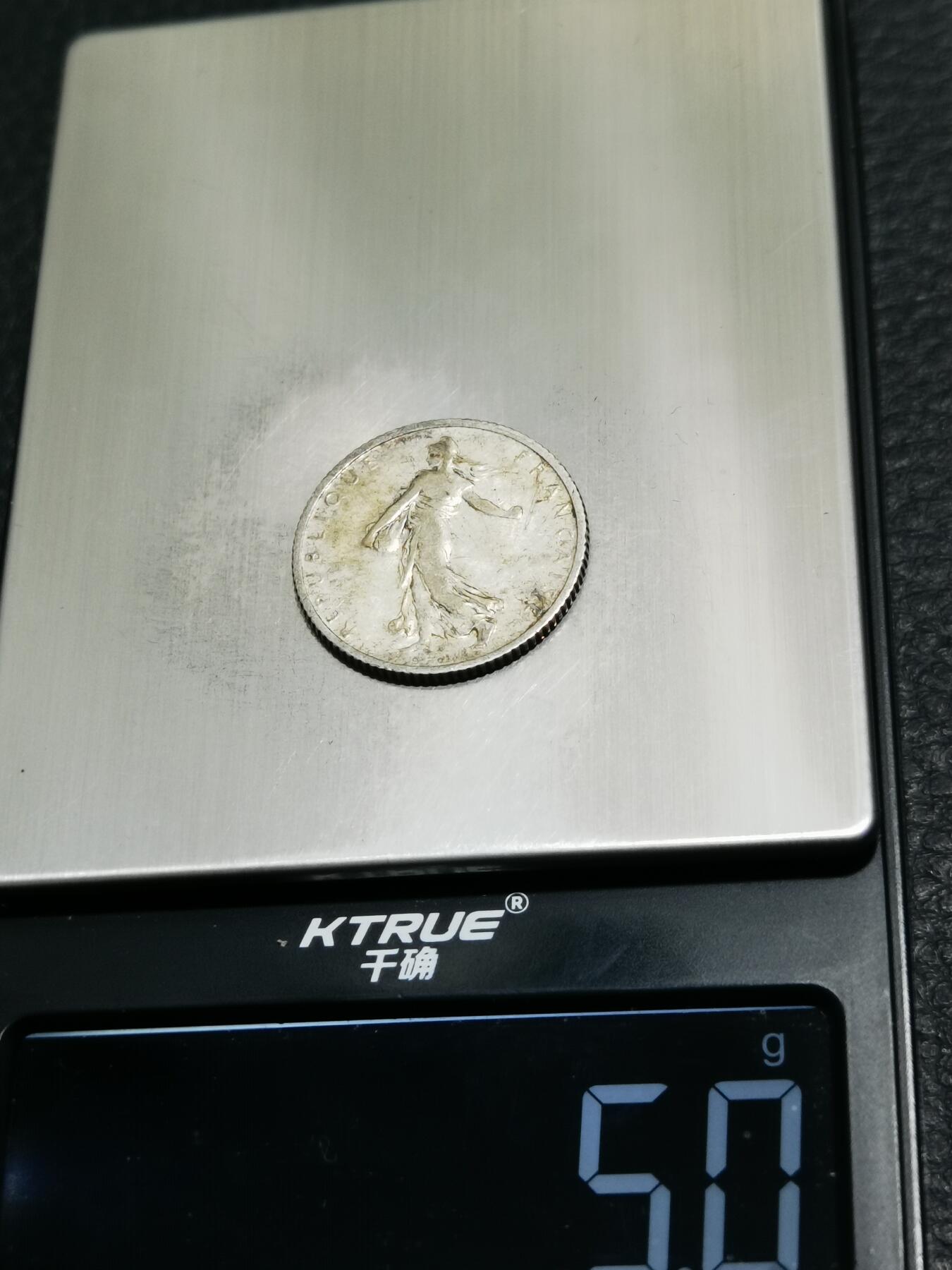 天下钱庄专场欢迎参拍 法国播种女神1法郎银币