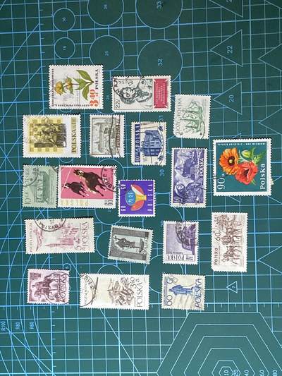 2025年第一百二十八场(总第一百五十四场）外国好品散币、邮币封和邮票场(免佣金) - 波兰🇵🇱邮票18枚