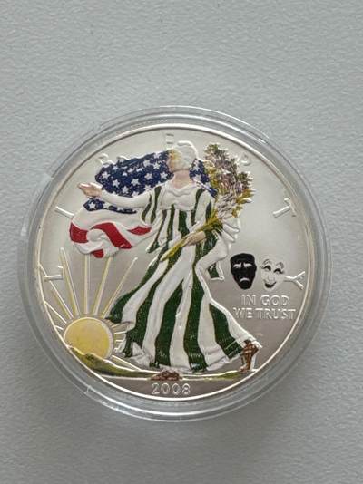 ❤️【币观天下】❤️ 第330期钱币拍卖- 2025.11.14周五晚上6点半场-长期征集拍品 - 美国自由女神彩色银币