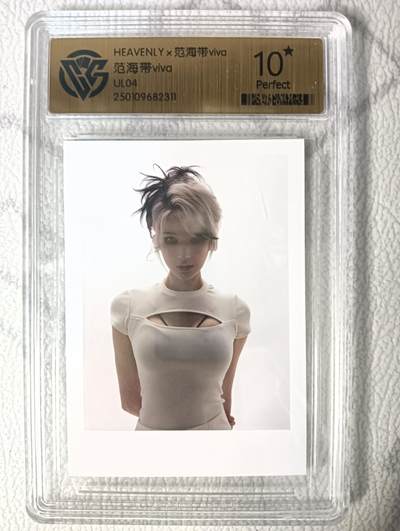 花开卡拍第47期（11月16号周日截拍，品控勿拍!!!拍品不寄存，运费5元，自制卡难免瑕疵，可能存在轻微撞角爆边等出厂瑕疵，品控介意勿拍！） - ccg范海带十星评级卡 UL04