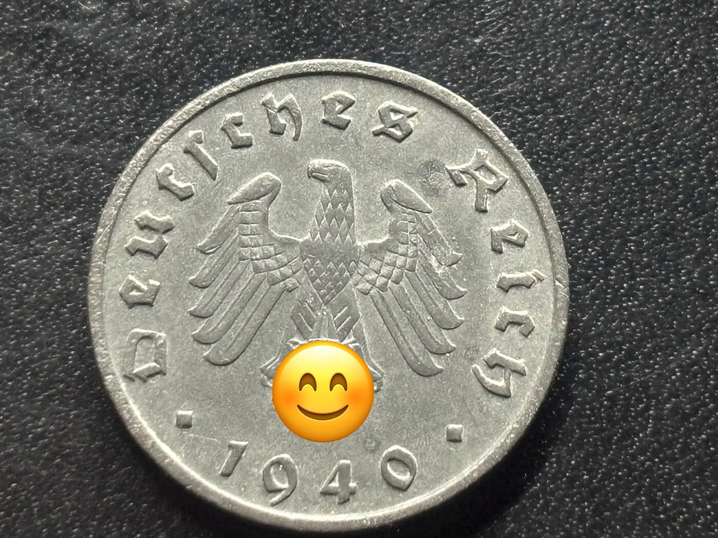 邮泉阁限时拍卖第三十五场补 德国硬币（第三帝国）专场（硬币在国外。请付邮费6元。） 德国第三帝国1940年10芬尼B版