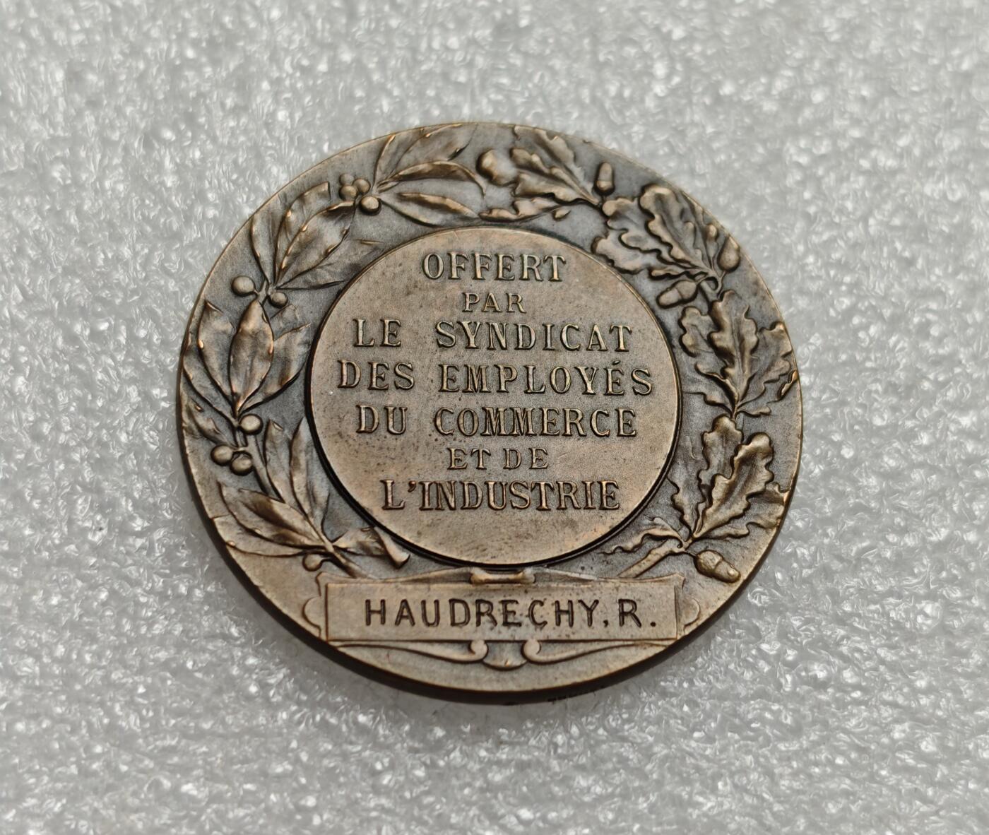 瓶子🏺第216期拍卖会  法国19世纪工商业协会纪念铜章