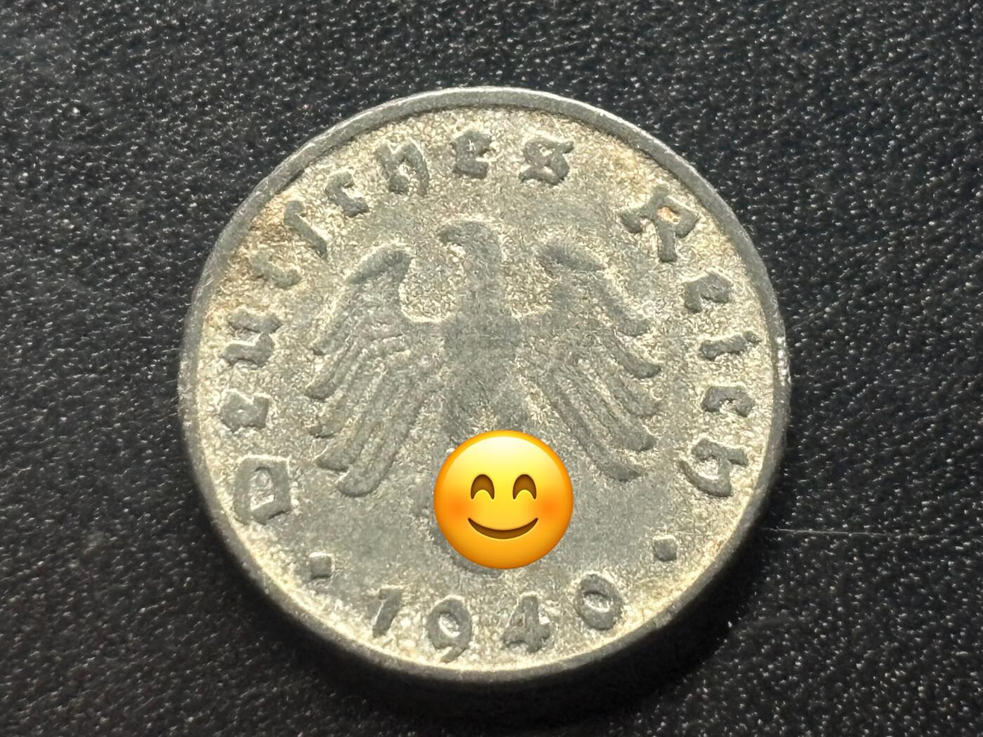 邮泉阁限时拍卖第三十五场补 德国硬币（第三帝国）专场（硬币在国外。请付邮费6元。） 德国第三帝国1940年5芬尼D版