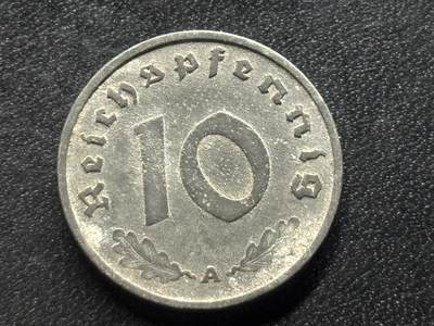 邮泉阁限时拍卖第三十五场补 德国硬币（第三帝国）专场（硬币在国外。请付邮费6元。） - 德国第三帝国1940年10芬尼A版