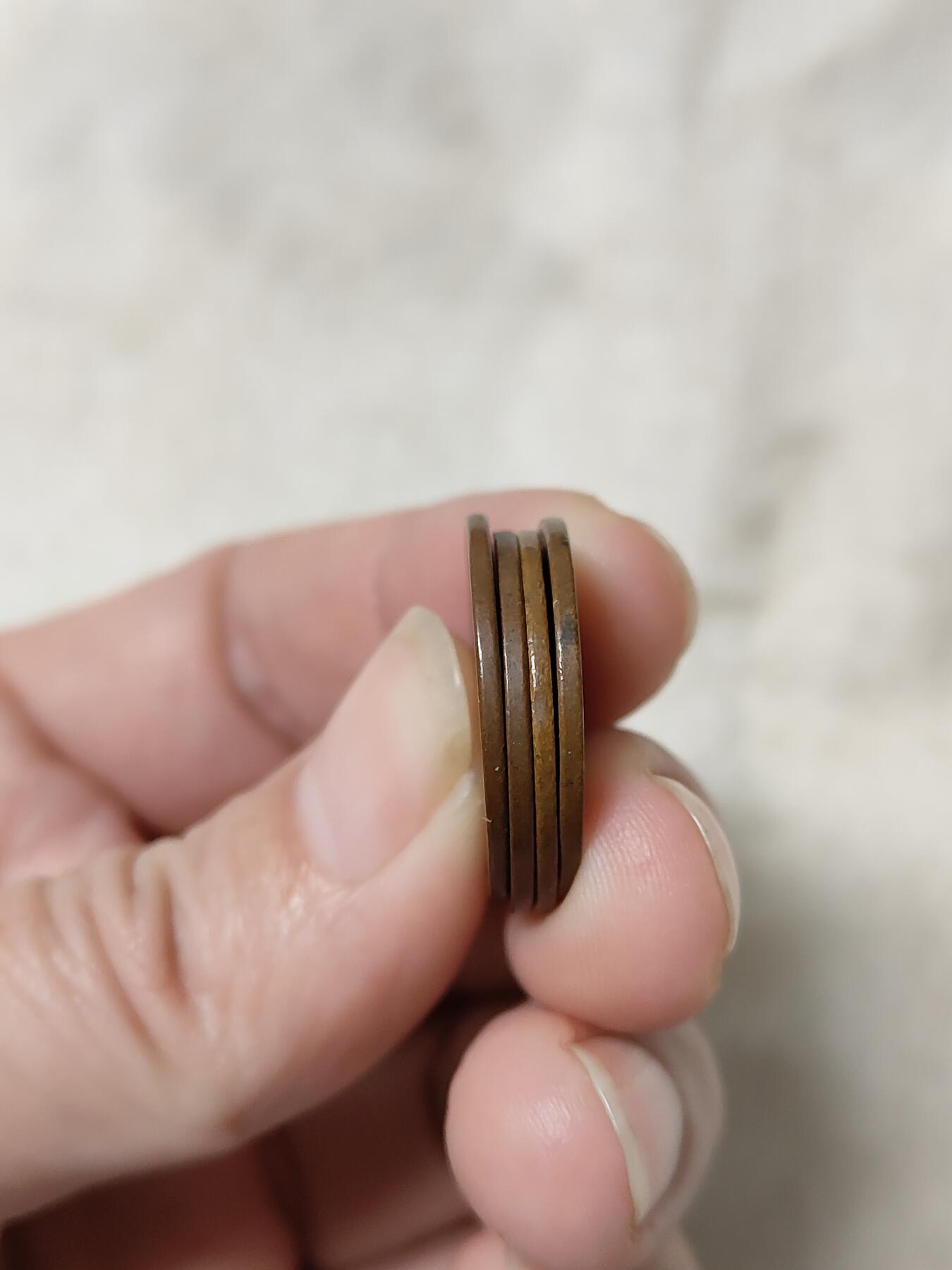 日本一钱铜币不同年份4枚一组品相不错传世状态保真保老按图发货一物一图B117