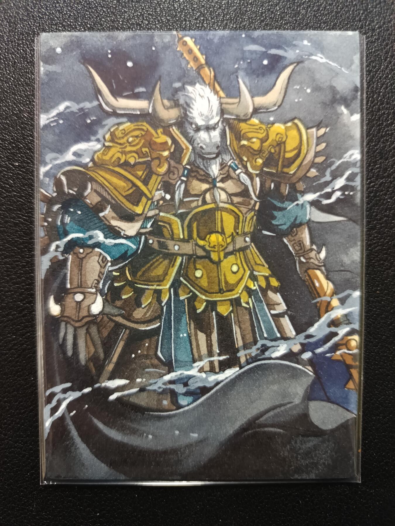 天玑星卡拍第138期《11.17周一截拍》持续收拍收评中 满赠卡需备注 【手绘卡】Rubick 西游手绘 牛魔王 手绘卡