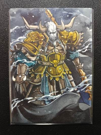 天玑星卡拍第138期《11.17周一截拍》持续收拍收评中 满赠卡需备注 - 【手绘卡】Rubick 西游手绘 牛魔王 手绘卡