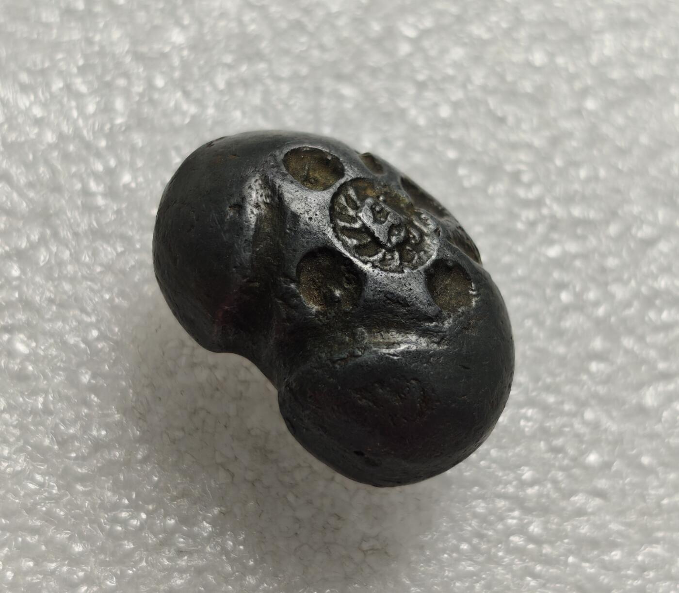 瓶子🏺第216期拍卖会  泰国早期素可泰王朝象形象戳锡锭  锡权砝码