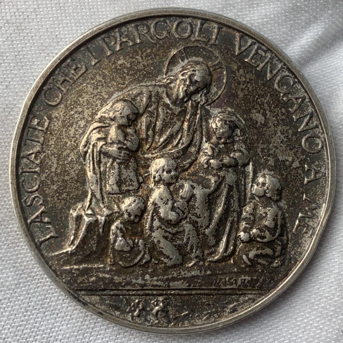 掌中浮雕-藏着的欧洲第041场 1933年罗马教区教理委员会综合竞赛银章，38mm，23g