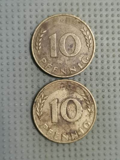 2025年第114场各国散币拍卖（总第114场） - 德国1950年10芬尼2枚