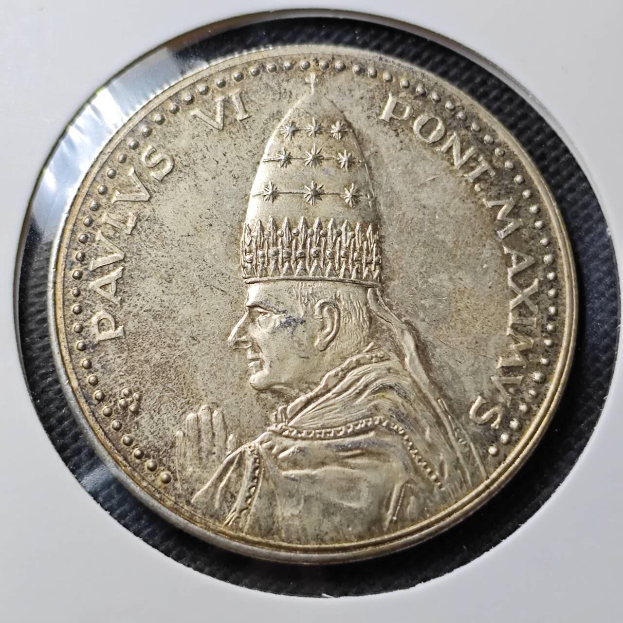 KK钱币收藏小铺  第368场  2月预留时间 周末发货  梵蒂冈镀银章