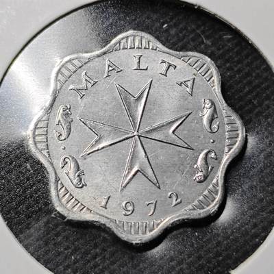 KK钱币收藏小铺  第368场  2月预留时间 周末发货 -  1972马耳他2米尔