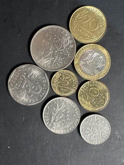 ❤️【币观天下】❤️ 第330期钱币拍卖- 2025.11.14周五晚上6点半场-长期征集拍品 - 法国流通套币8枚铜镍