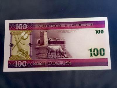 全新毛里塔尼亚2004年AAA冠100乌吉亚靓品纸币 - 全新毛里塔尼亚2004年AAA冠100乌吉亚靓品纸币