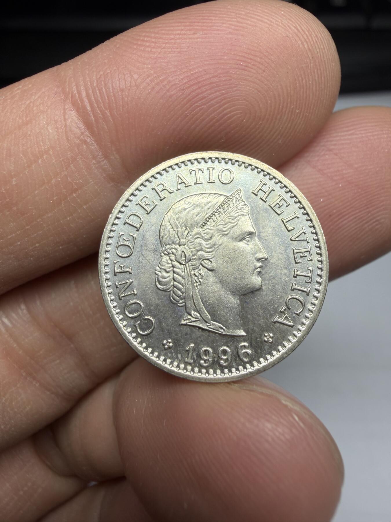 2025年集古藏今外币拍卖第十期-第5场—（总第285拍），可以寄存60天，满160元包邮。 unc好品1994年瑞士20生丁