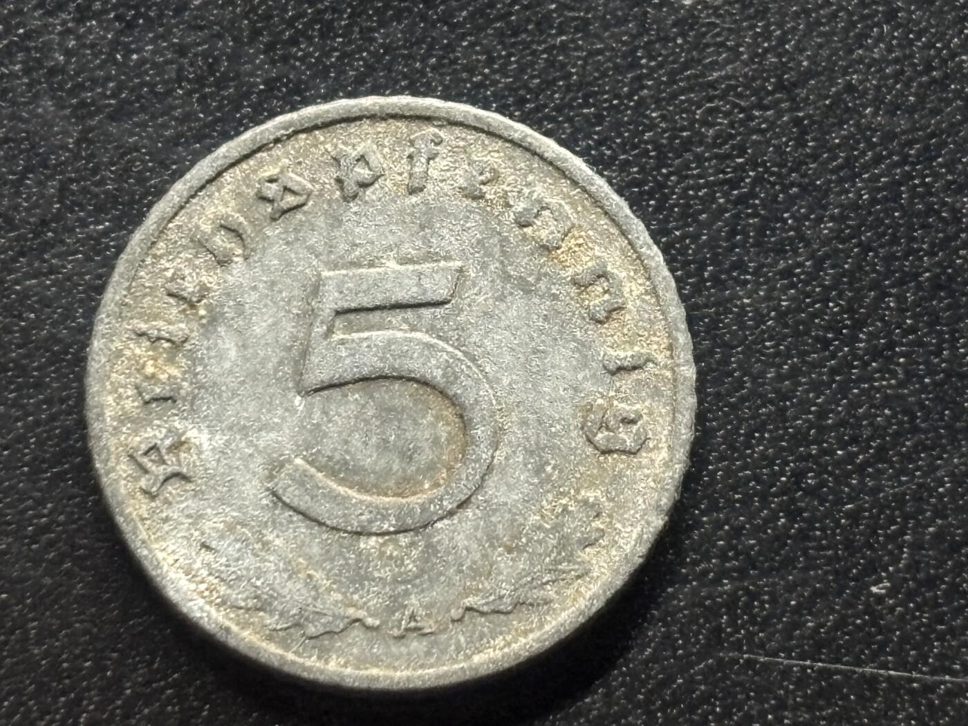 邮泉阁限时拍卖第三十五场补 德国硬币（第三帝国）专场（硬币在国外。请付邮费6元。） 德国第三帝国1942年5芬尼A版