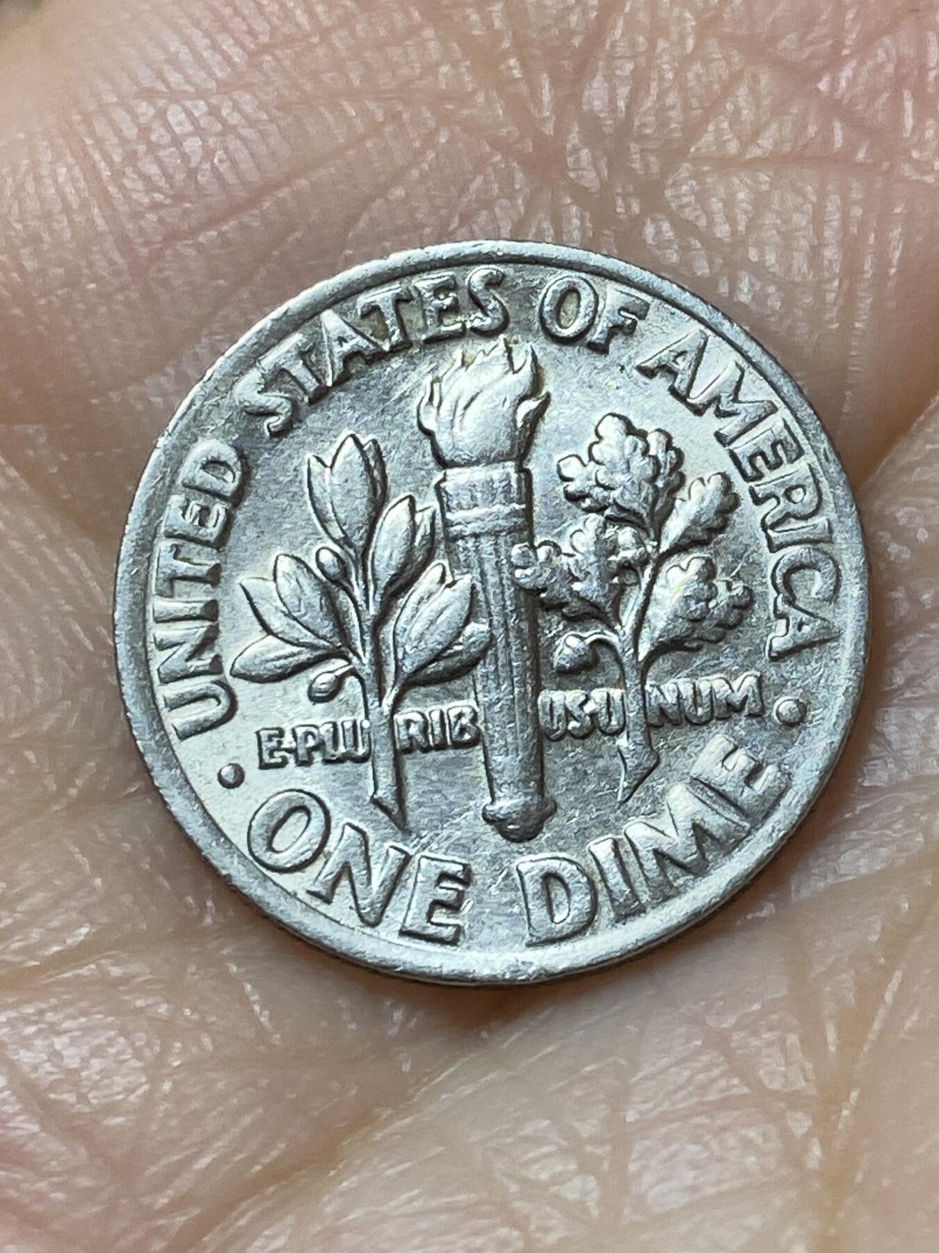 2025年第一百二十七场(总第一百五十三场）外国好品章牌、散币(免佣金) 美国🇺🇸1985年1角(罗斯福1角第二版，D标丹佛造)