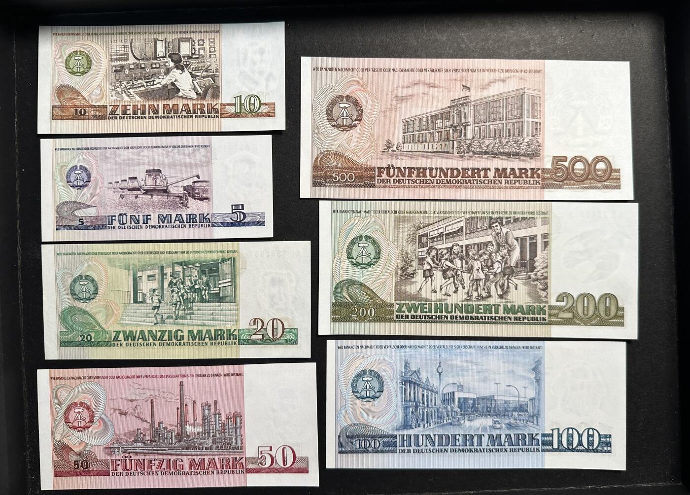 蒂克钱币-第47场 外国平价纸币拍卖 魏玛德国 纸币一套 全新UNC