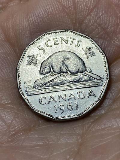 2025年第一百二十八场(总第一百五十四场）外国好品散币、邮币封和邮票场(免佣金) - 加拿大🇨🇦1961年5分(伊丽莎白二世青年桂冠第二版)
