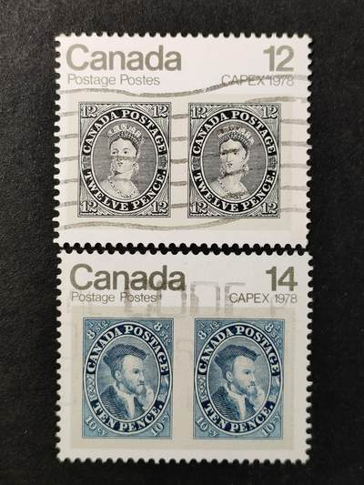 ↓君缘收藏650期☞钱币邮品↓无佣金、可寄存、满30元包邮  - 加拿大邮票，1978年多伦多国际邮展·维多利亚女王等票中票