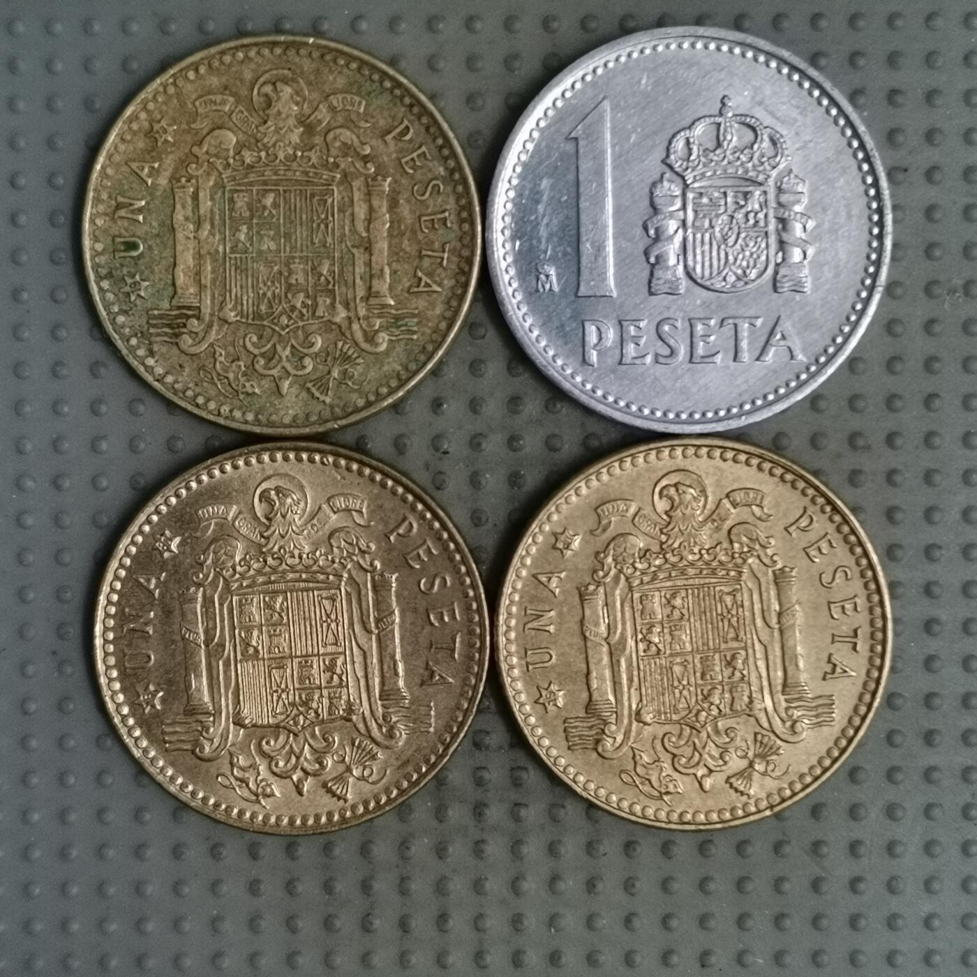 2025年第113场各国散币拍卖（总第113场） 西班牙1比塞塔4枚