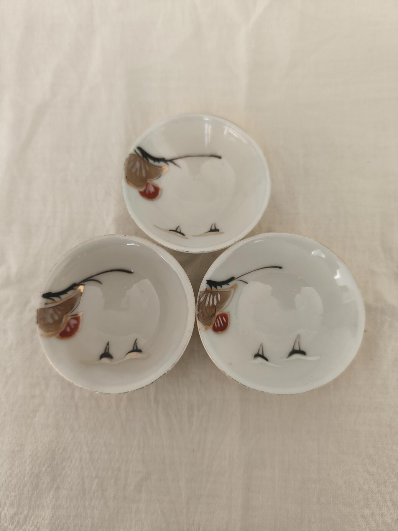 海外回流精品拍卖11.16 日本回流老酒杯三只