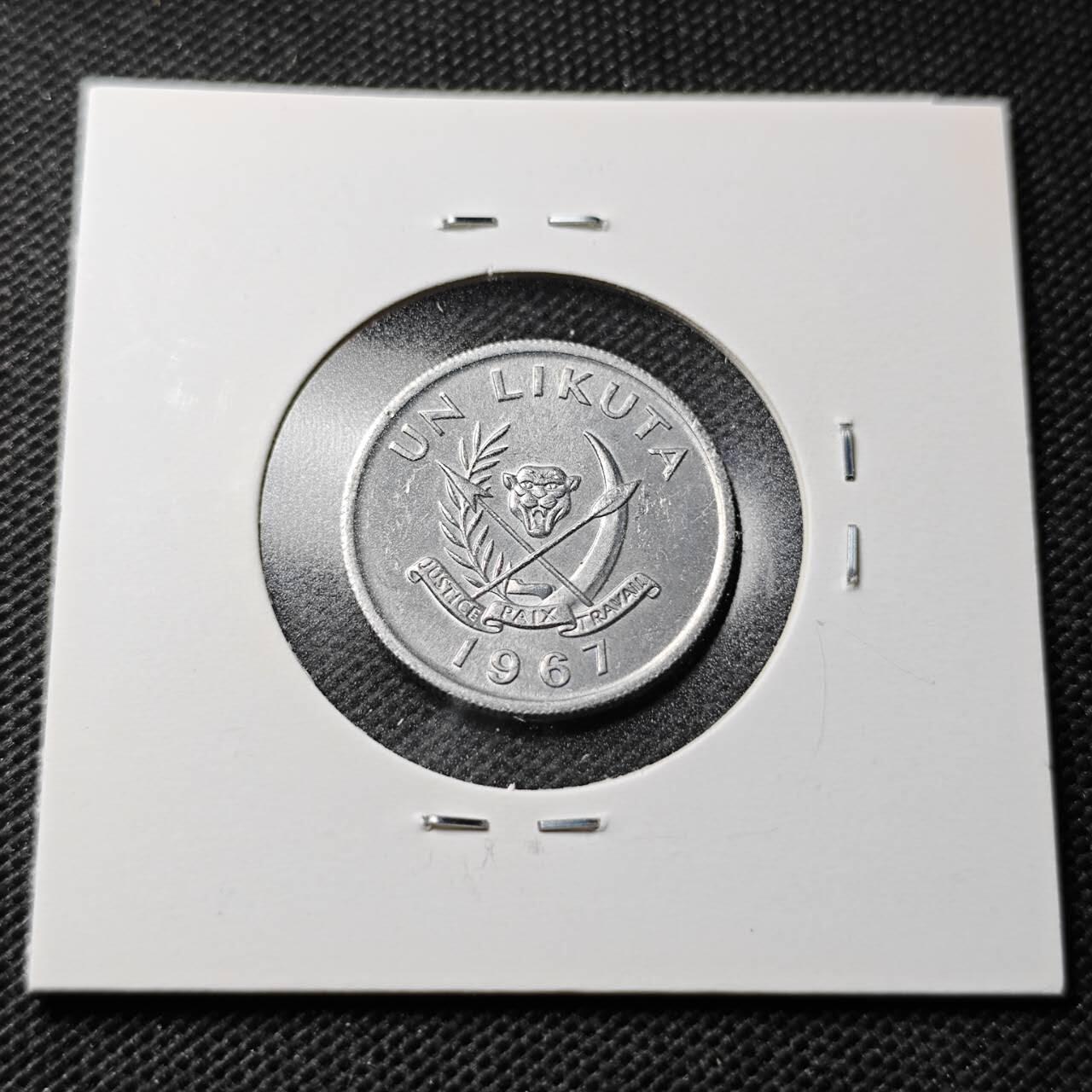 KK钱币收藏小铺  第368场  2月预留时间 周末发货  1967刚果1K