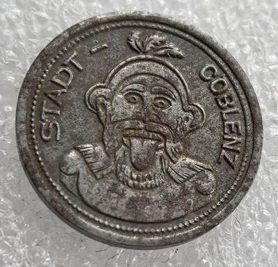外国优质老铜币银币，周六九点倒数截拍，满百包邮，可寄存半年，喜欢朋友微信扫描二维码可直接参拍 - 德国科布伦兹1920年10芬尼