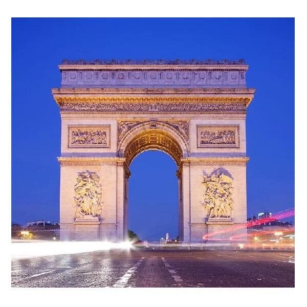 【光边】法国1836年 拿破仑+菲利普+凯旋门高浮雕精制大铜章 52MM