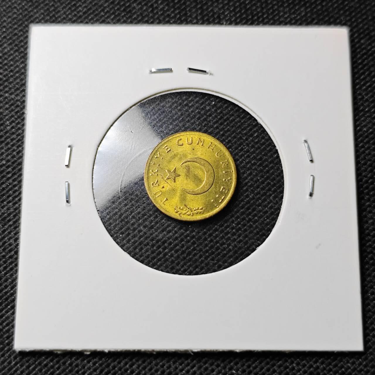 KK钱币收藏小铺  第368场  2月预留时间 周末发货  1962土耳其1库鲁铜币 好品