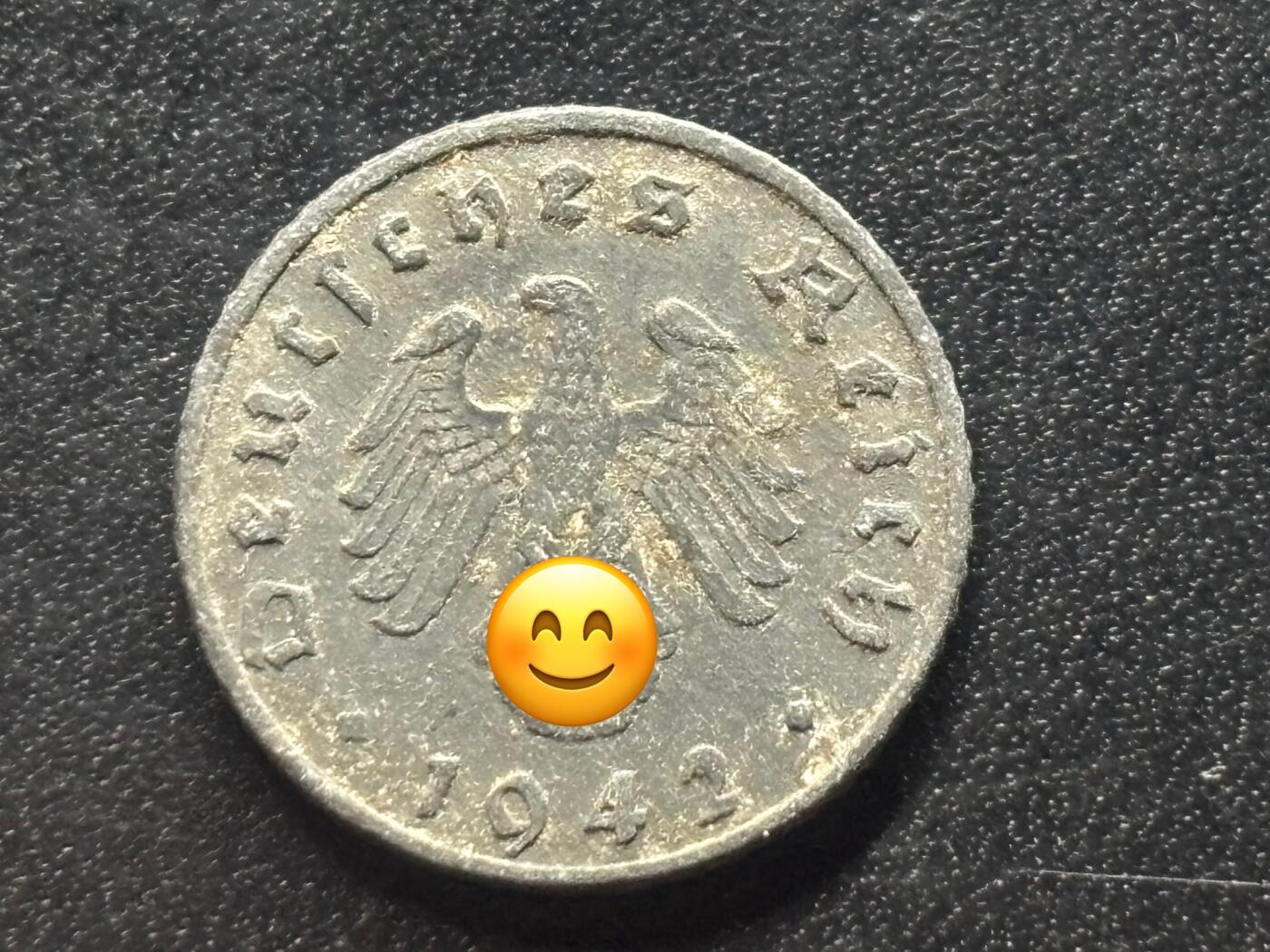 邮泉阁限时拍卖第三十五场补 德国硬币（第三帝国）专场（硬币在国外。请付邮费6元。） 德国第三帝国1942年5芬尼A版