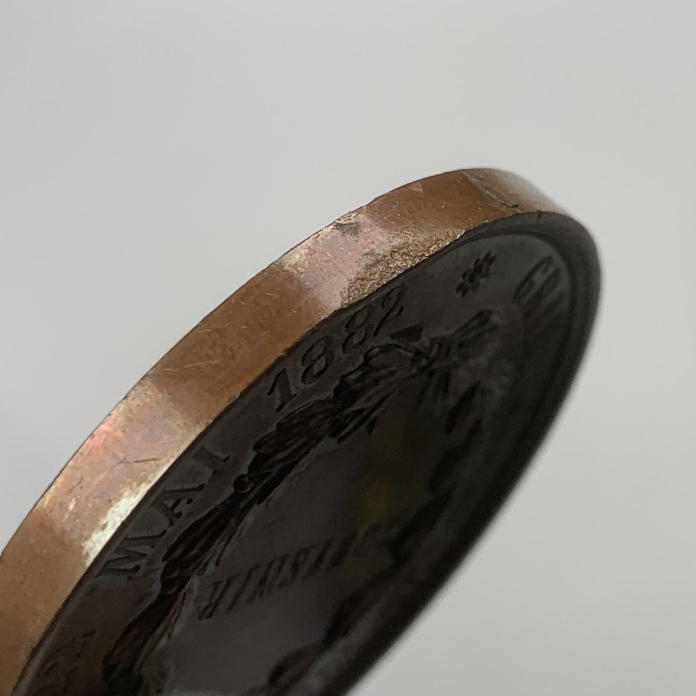 掌中浮雕-藏着的欧洲第041场 1882年法国南特城市音乐比赛铜章，51mm