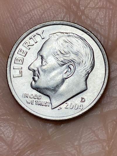 2025年第一百二十八场(总第一百五十四场）外国好品散币、邮币封和邮票场(免佣金) - 美国🇺🇸2004年1罗斯福1角第二版，D标丹佛造)