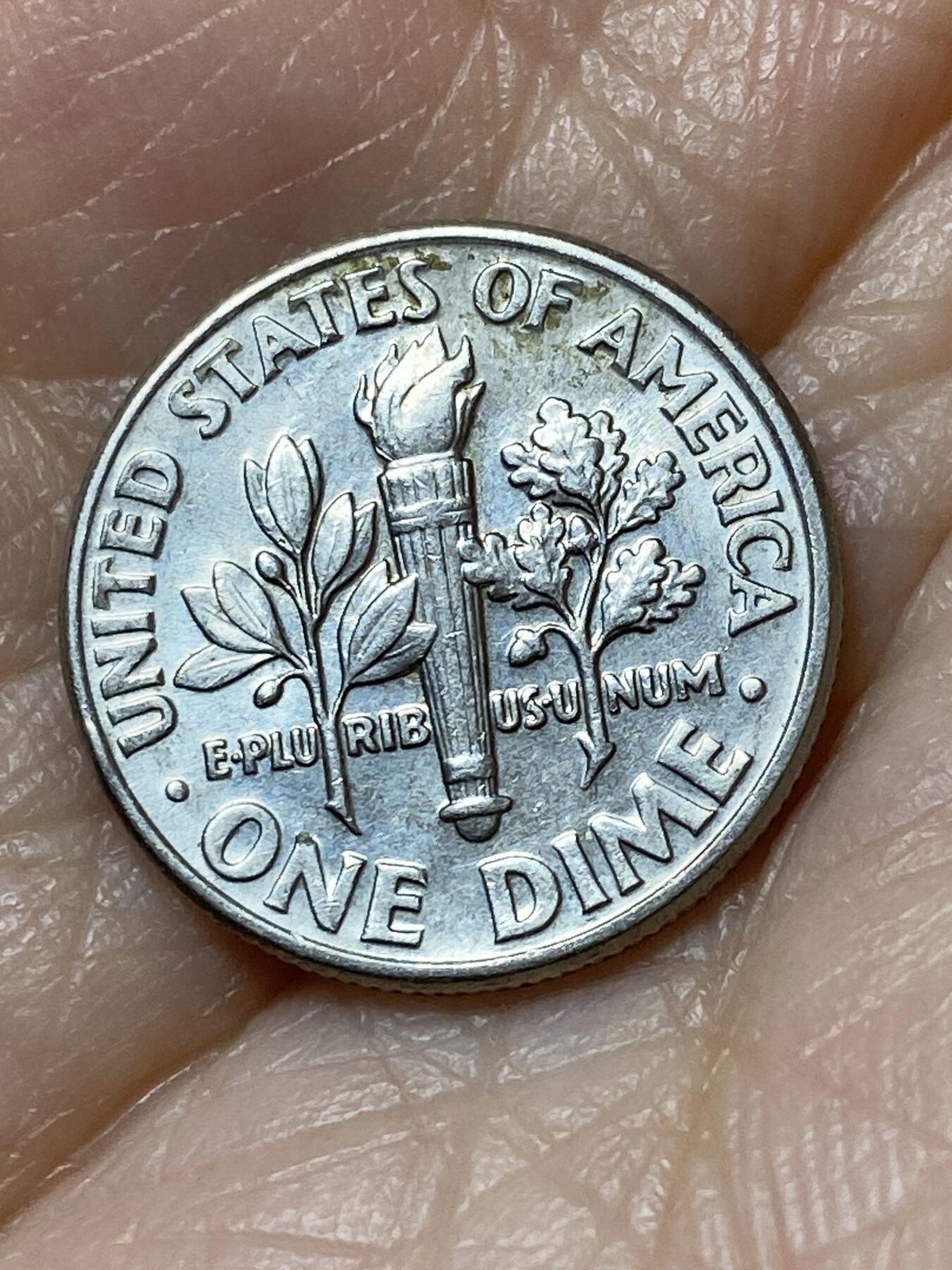 2025年第一百二十七场(总第一百五十三场）外国好品章牌、散币(免佣金) 美国🇺🇸1996年1角(罗斯福1角第二版，D标丹佛造)