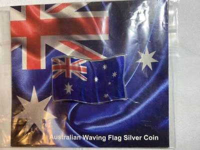 ❤️【币观天下】❤️ 第330期钱币拍卖- 2025.11.14周五晚上6点半场-长期征集拍品 - 2018年纽埃发行澳大利亚国旗彩色银币 发行量1000 原包装