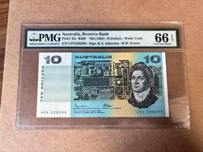 【Blue Auction】世界纸币精拍第749期——18级TOP拍卖/信誉/品质/专业/高效💫 - 【无47】澳大利亚 1985年10元 PMG66EPQ 