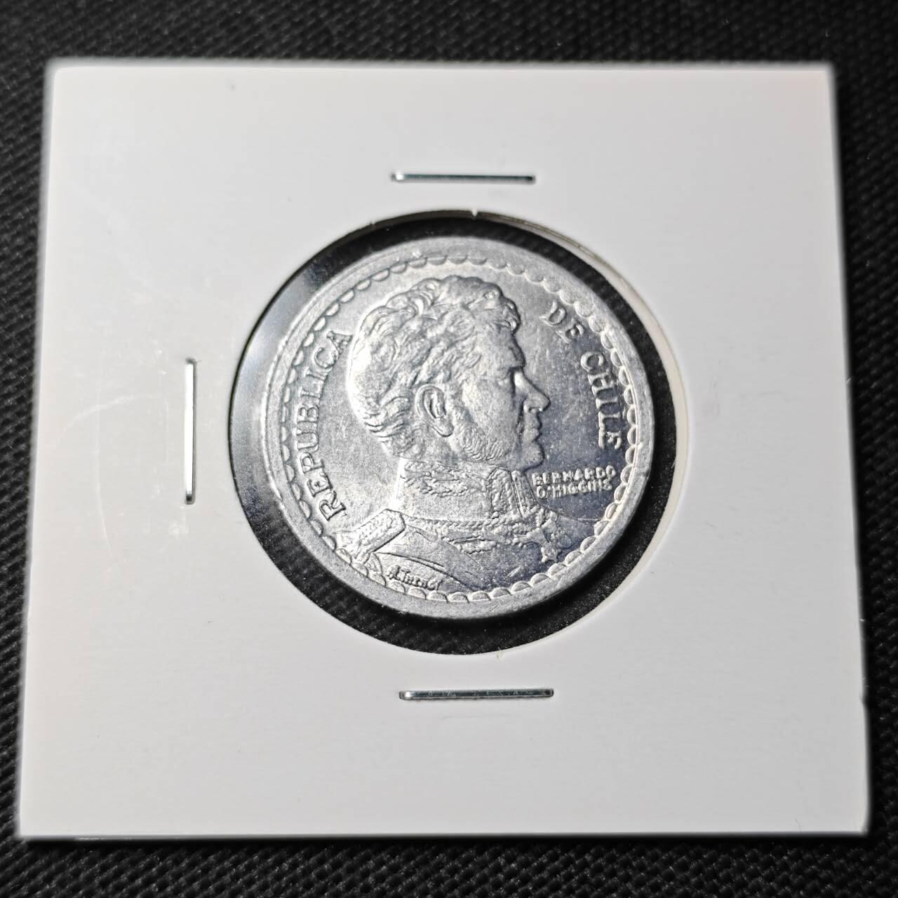 KK钱币收藏小铺  第368场  2月预留时间 周末发货  1954智利1比索 好品