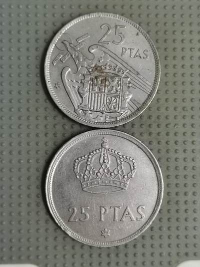 2025年第113场各国散币拍卖（总第113场） - 西班牙25比塞塔2枚