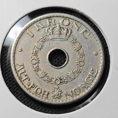 KK钱币收藏小铺  第368场  2月预留时间 周末发货 -  1938挪威1克朗
