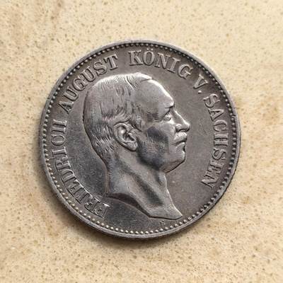 道一币馆币章第一百五十五场 - 普鲁士德国1907年萨克森2马克银币