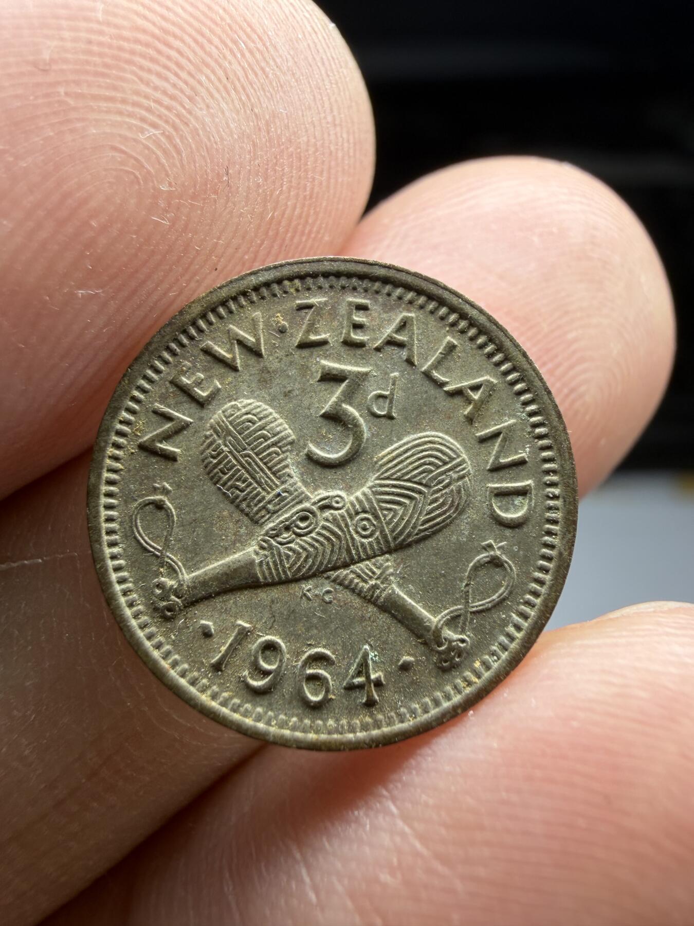 2025年集古藏今外币拍卖第十期-第5场—（总第285拍），可以寄存60天，满160元包邮。 1964年新西兰3便士