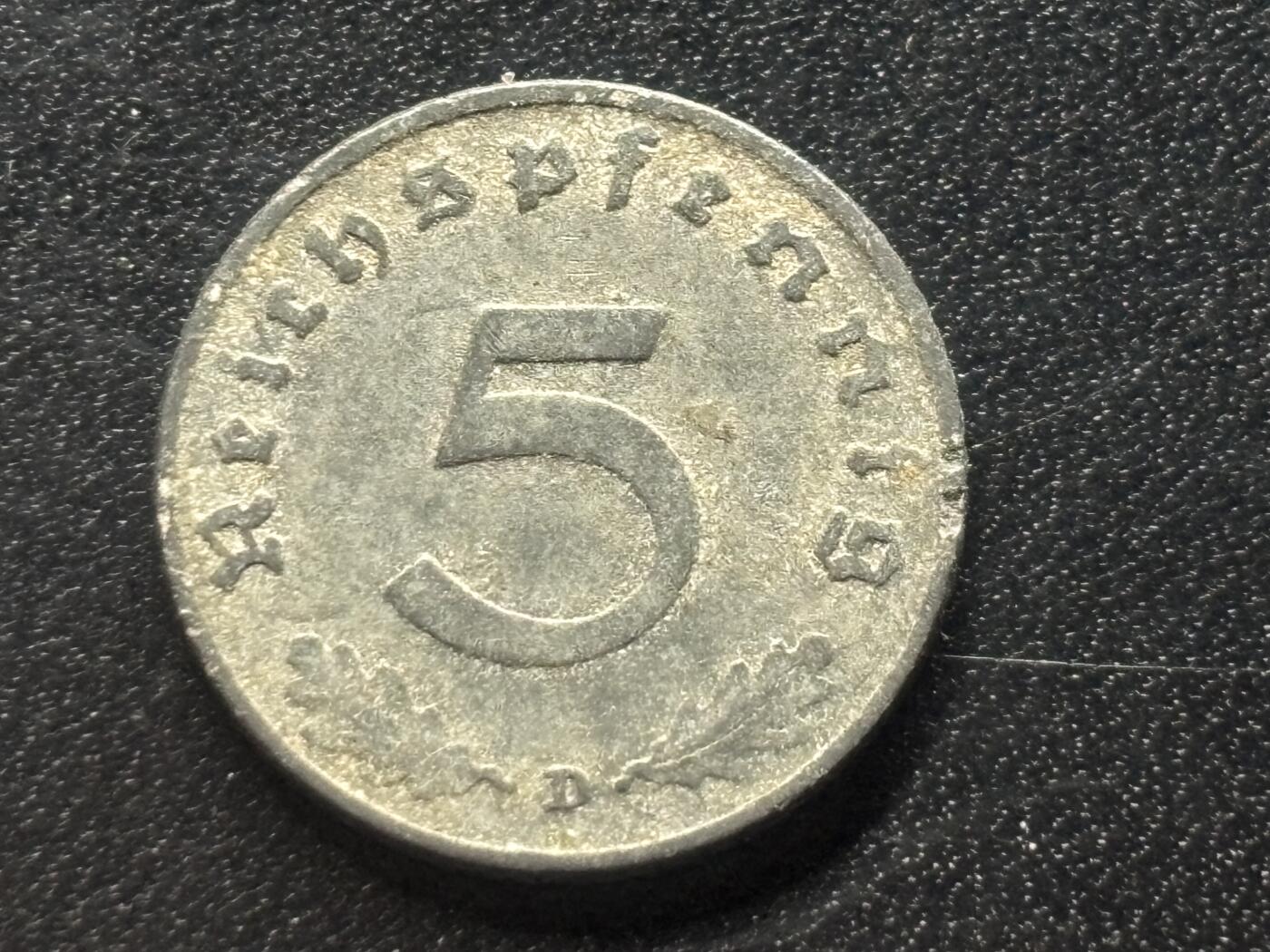 邮泉阁限时拍卖第三十五场补 德国硬币（第三帝国）专场（硬币在国外。请付邮费6元。） 德国第三帝国1940年5芬尼D版