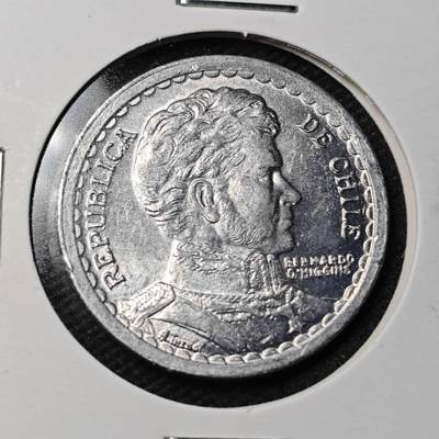 KK钱币收藏小铺  第368场  2月预留时间 周末发货 -  1954智利1比索 好品